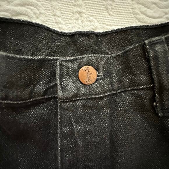 Wrangler Women's Black High Rise Cut Off Raw Hem Denim Shorts Size 14 - Picture 3 of 6